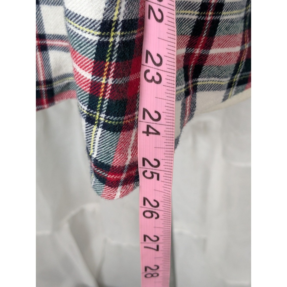 Brooks Brothers 346 Womens Plaid Button Up Long Sleeve Flannel Shirt Size 16 - Picture 7 of 8